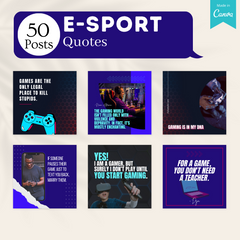 200 E-Sport Posts - Social Media Canva Templates