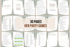 Hen Party Games - 30 pages