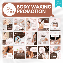 70 Body Waxing Promotion Canva Templates