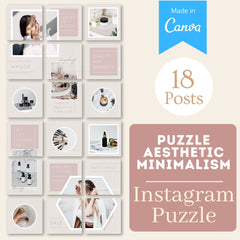 Puzzle Aesthetic Minimalism - Canva Templates