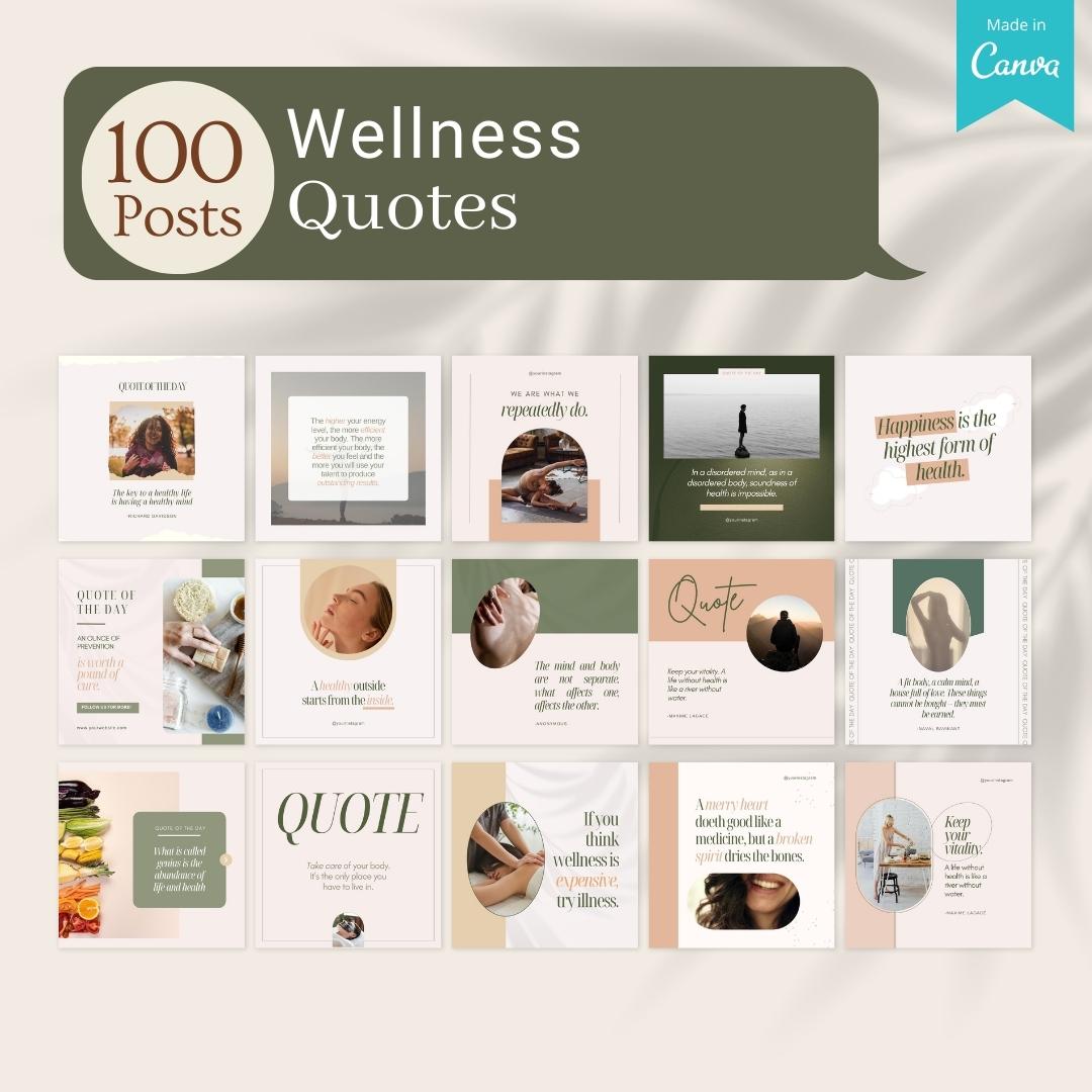 500 Wellness Bundle - Social Media Templates