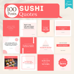 300 Sushi Posts - Social Media Templates