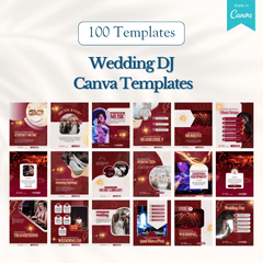 100 Wedding DJ Canva Templates
