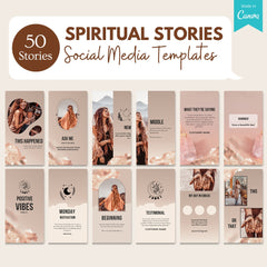 50 Spiritual Stories Canva Templates