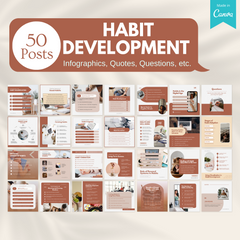 50 Habit Development - Social Media Templates