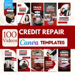 100 Credit Repair Video Templates