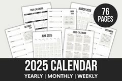 Ultimate Calendar Bundle: 2025-2027 + Undated