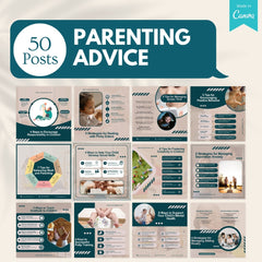 50 Parenting Advice Canva Templates