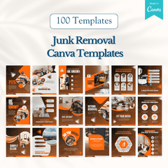 100 Junk Removal Canva Templates