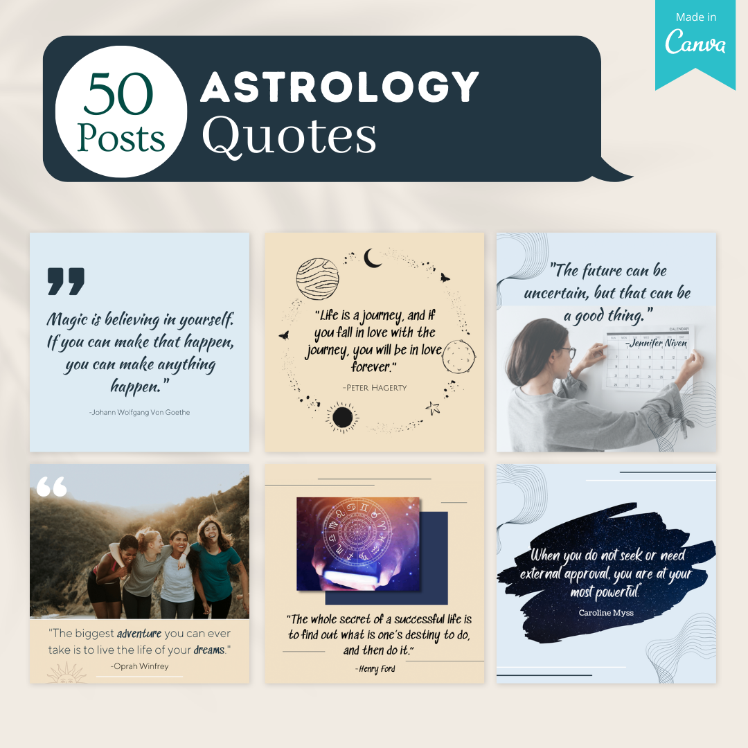 Astrology Social Media Canva Templates