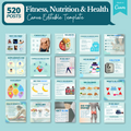 2000+ Fitness, Nutrition & Health Bundle - Social Media Templates