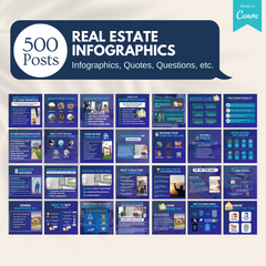 500 Real Estate Infographics  - Social Media Template