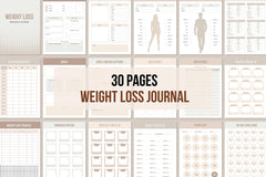 Weight Loss Journal - 30 Pages