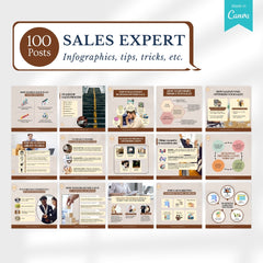 200 Sales Expert Canva Templates