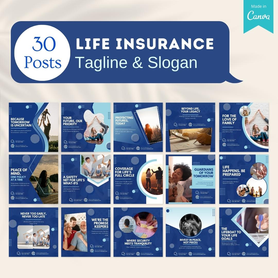 220 Life Insurance Posts - Social Media Templates