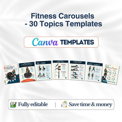 Fitness Carousels Bundle - 30 Done-For-You Topics