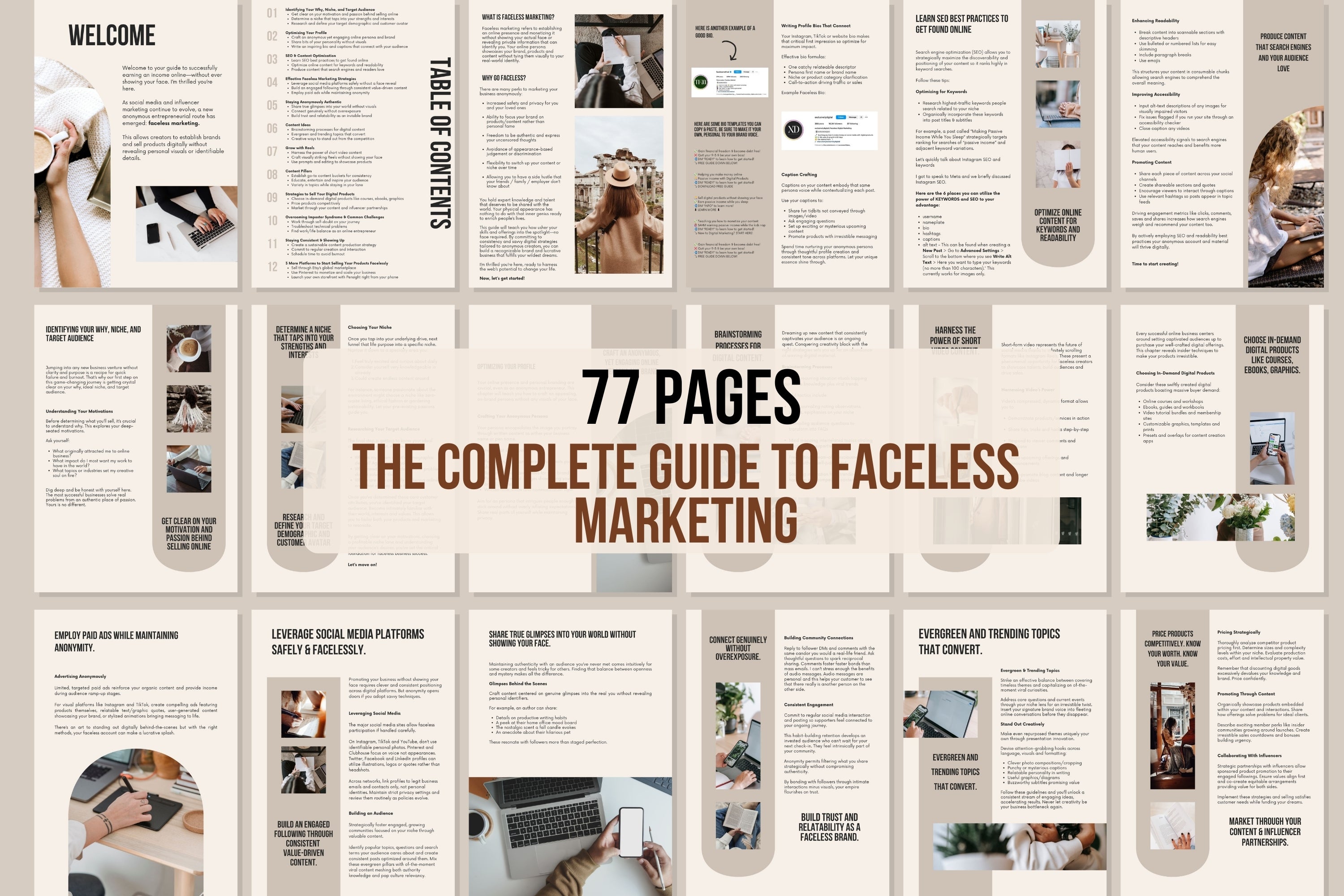 The Complete Guide to Faceless Marketing - 77 Pages