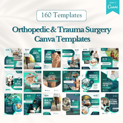 160 Orthopedic and Trauma Surgery Canva Templates