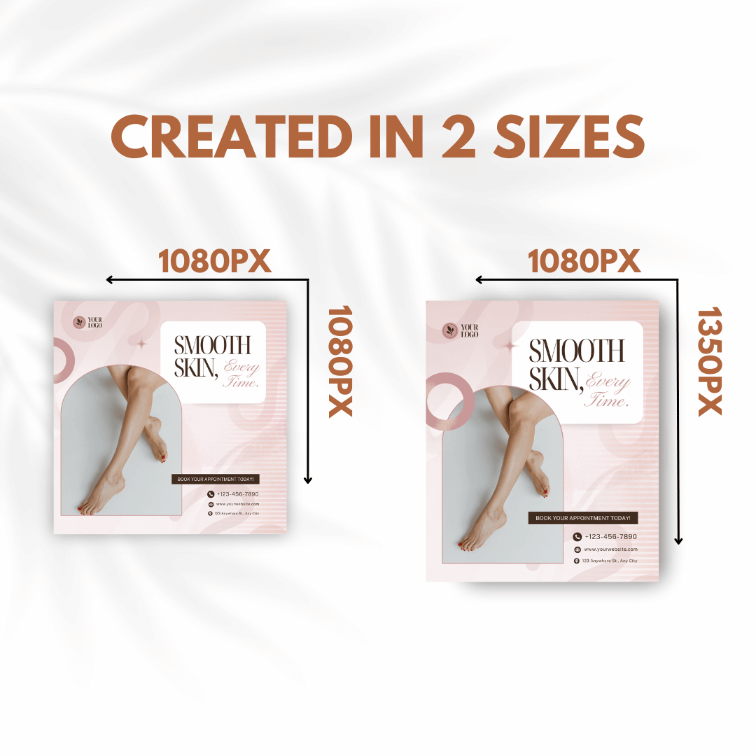 70 Body Waxing Promotion Canva Templates