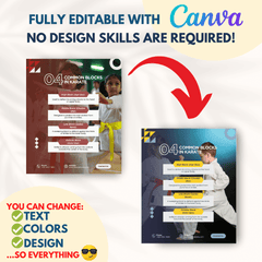 100 Martial Arts Canva Templates