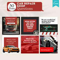 200 Car Repair Shop Posts - Social Media Templates