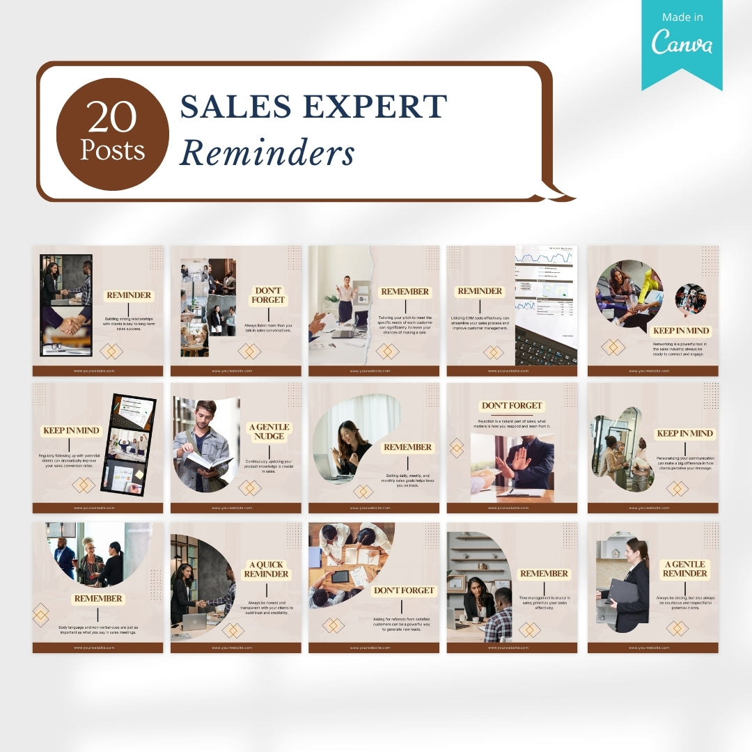 200 Sales Expert Canva Templates