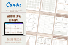 Weight Loss Journal - 30 Pages