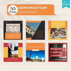 200 Construction Posts - Social Media Templates