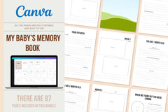 My Baby's Memory Book - 87 Pages