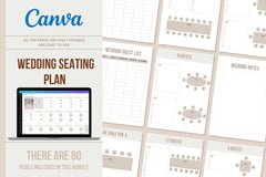 Wedding Seating Plan - 80 Pages