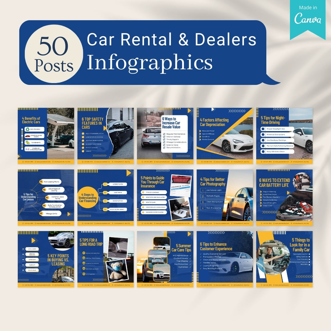 Dealears Posts 500 Car Rentals & Dealers Posts - Social Media Templates – Viralcontent ...