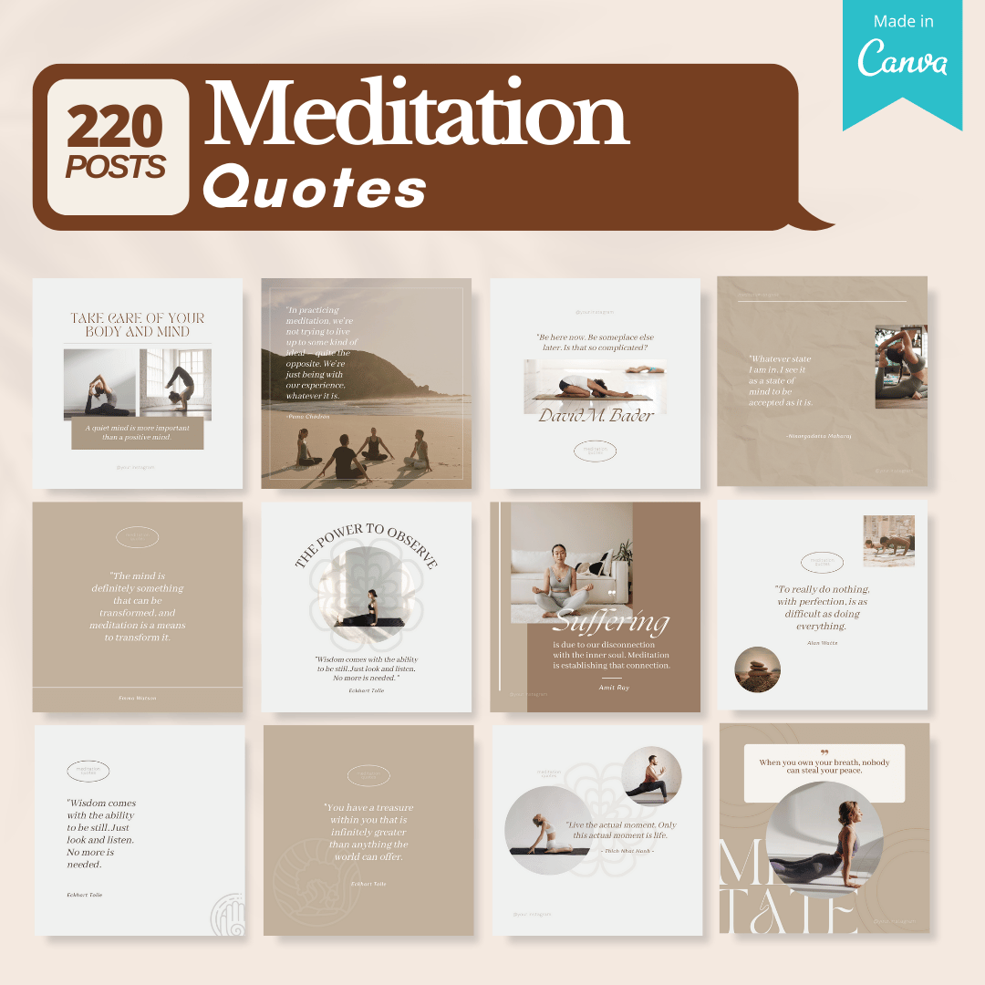 Meditation Bundle - Social Media Templates