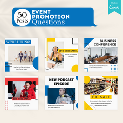 200 Event Promotion Posts - Social Media Templates