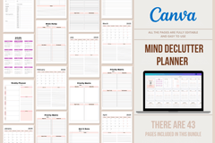 Mind Declutter Planner: 43 Pages