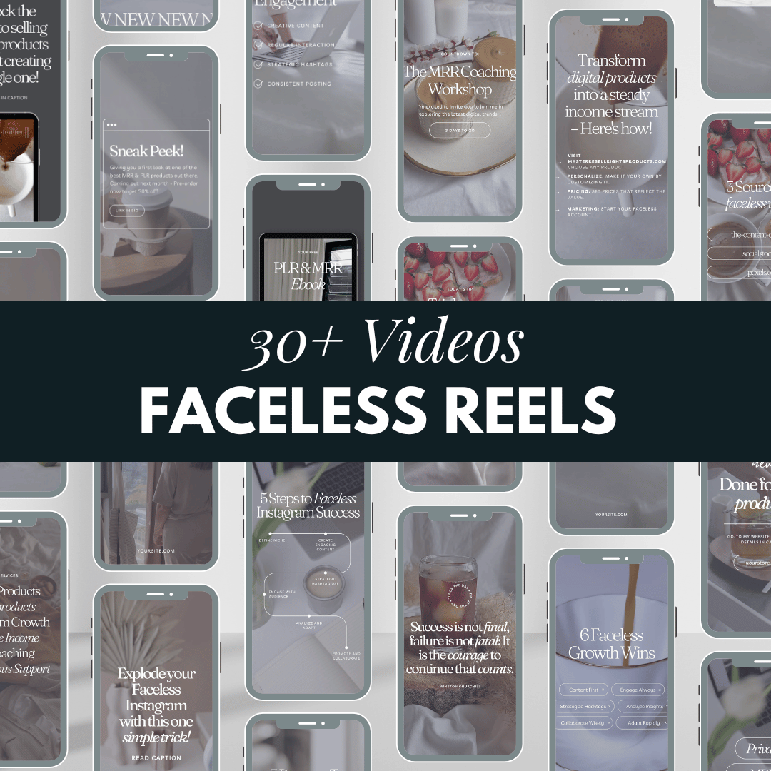 Faceless Reels Templates - 30 Videos