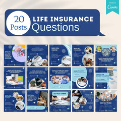 220 Life Insurance Posts - Social Media Templates