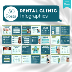 450 Dental Clinic Posts - Social Media Templates