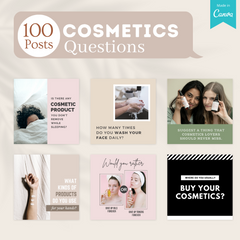 300 Cosmetics Posts -  Social Media Templates