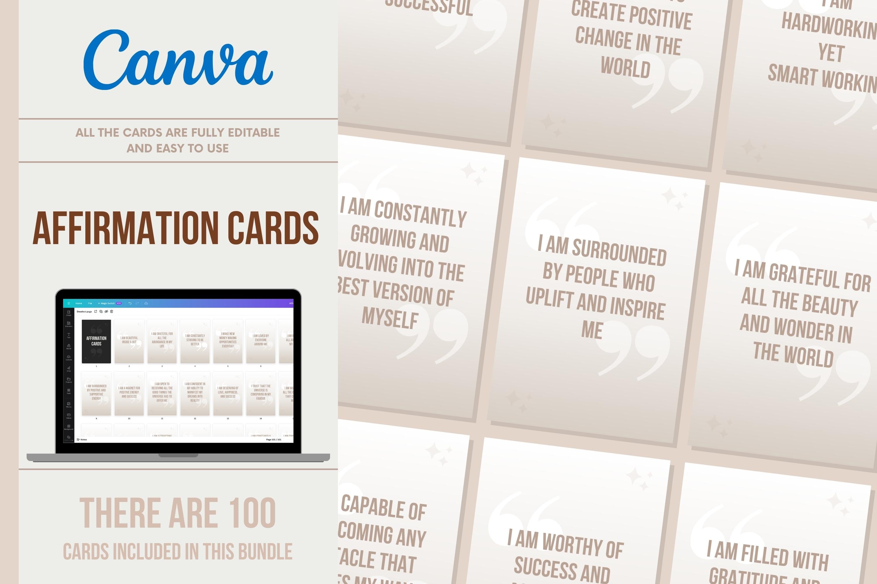 Affirmation Cards - 100 Cards