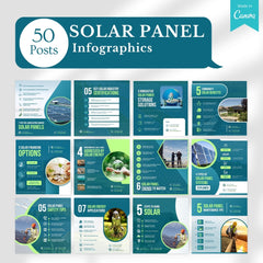 430 Solar Panel - Social Media Canva Templates