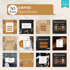 200 Coffee Posts - Social Media Templates