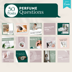 200 Perfume Posts -  Social Media Canva Templates