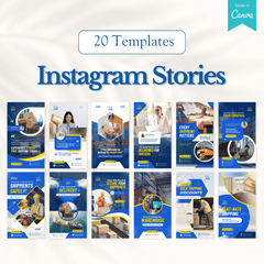 100 Shipping and Logistics Canva Templates Bundle