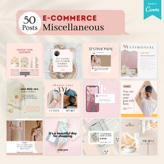 200 E-Commerce Posts - Social Media Templates