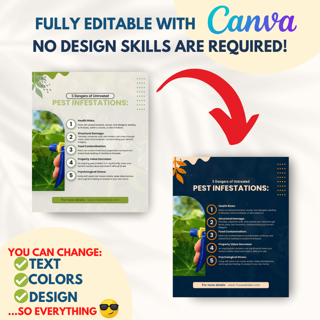 100 Pest Control Canva Templates