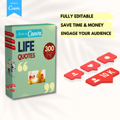 300 Life Quotes - Social Media Templates