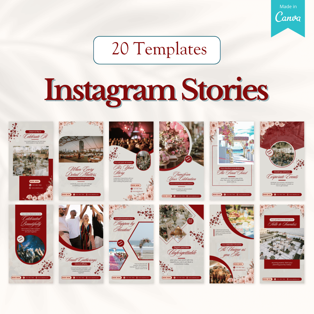200 Event Planner Canva Templates