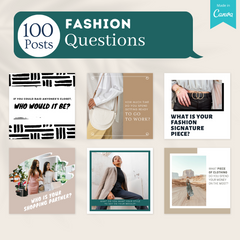 400 Fashion Posts - Social Media Canva Templates