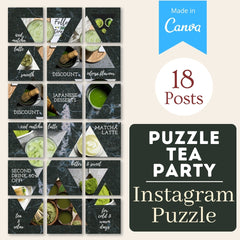 Puzzle Tea Party - Canva Templates