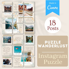 Puzzle Wanderlust - Canva Templates